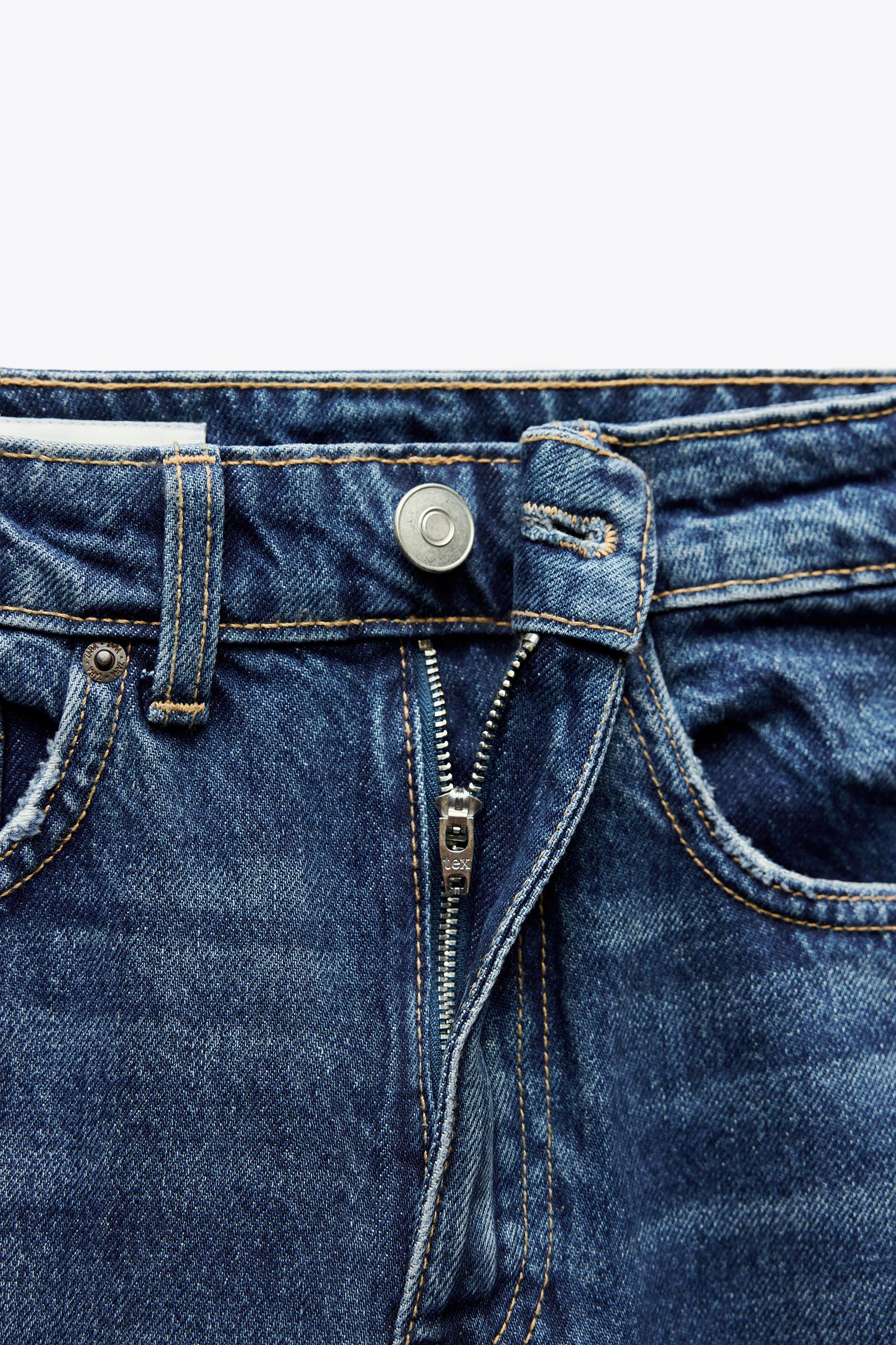 HIGH-WAISTED TRF MOM FIT JEANS